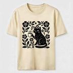 PetTaxClub Coffee Cat Floral Classic T-Shirt