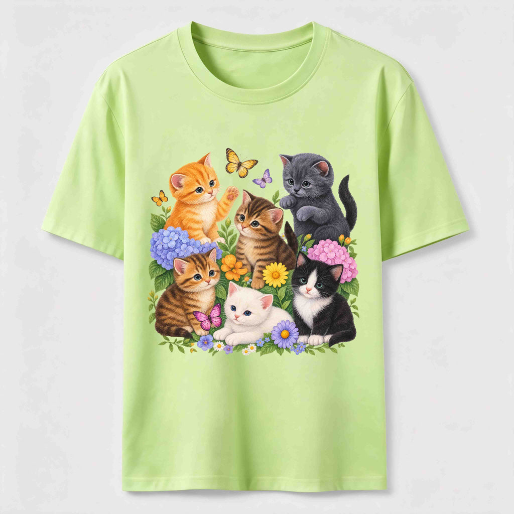 PetTaxClub Floral Kittens Classic T-Shirt