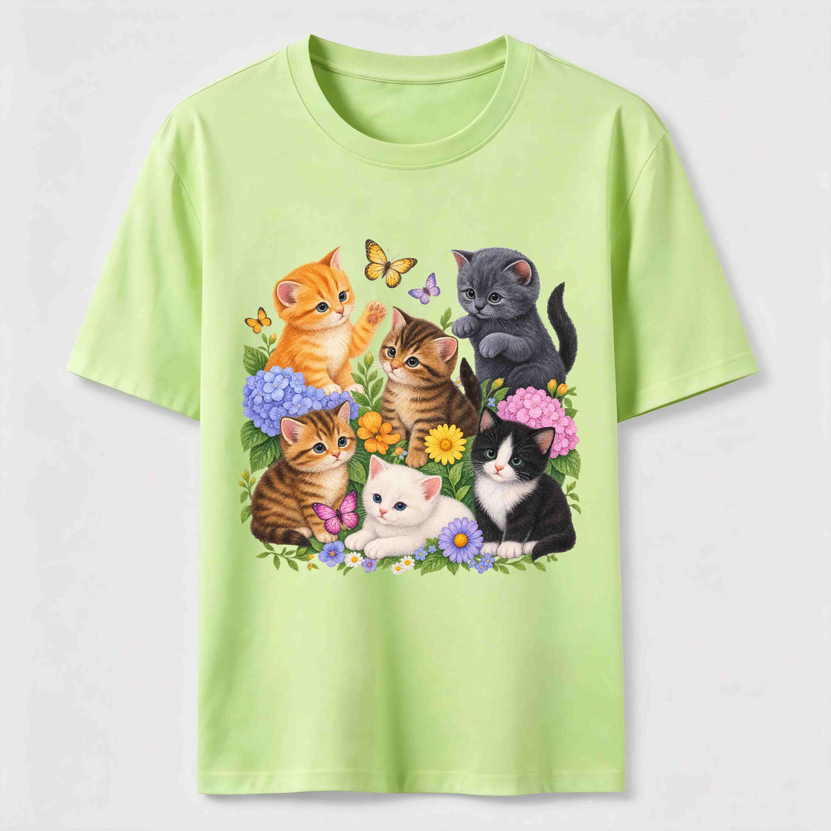 PetTaxClub Floral Kittens Classic T-Shirt