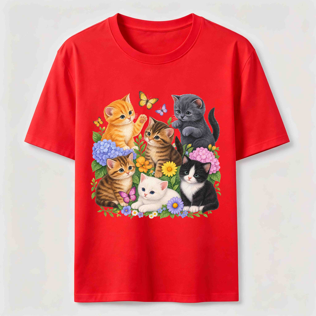 PetTaxClub Floral Kittens Classic T-Shirt