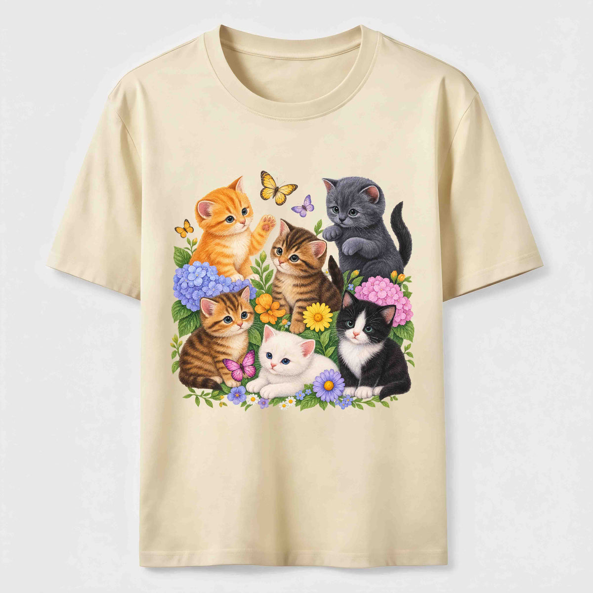 PetTaxClub Floral Kittens Classic T-Shirt