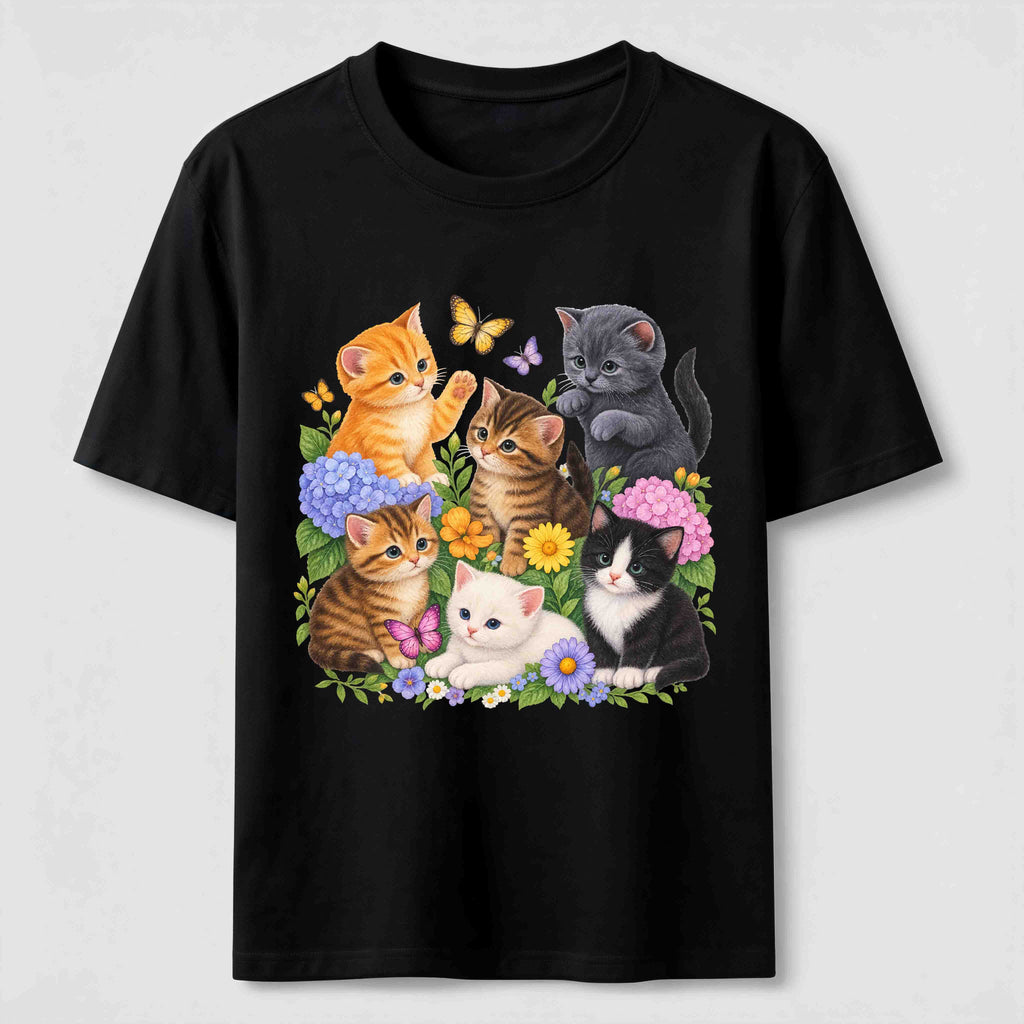 PetTaxClub Floral Kittens Classic T-Shirt