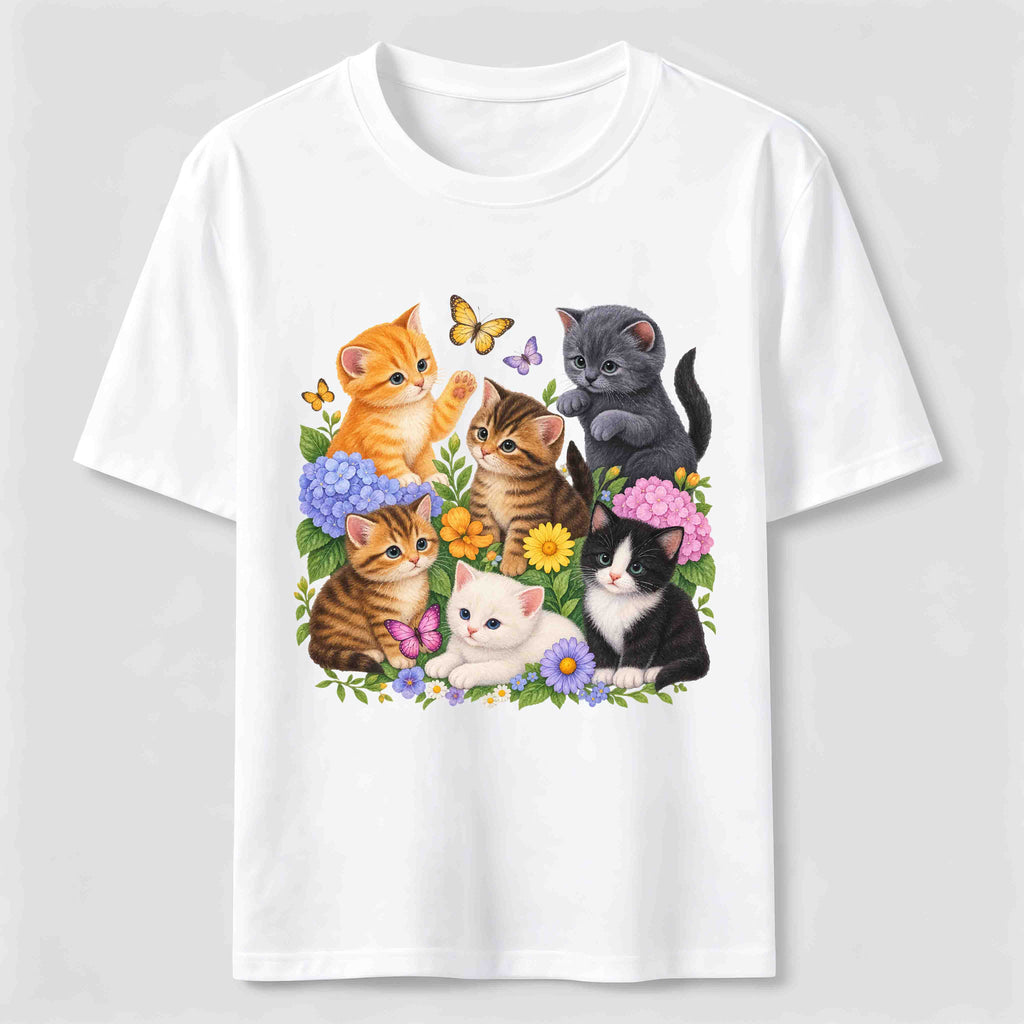 PetTaxClub Floral Kittens Classic T-Shirt