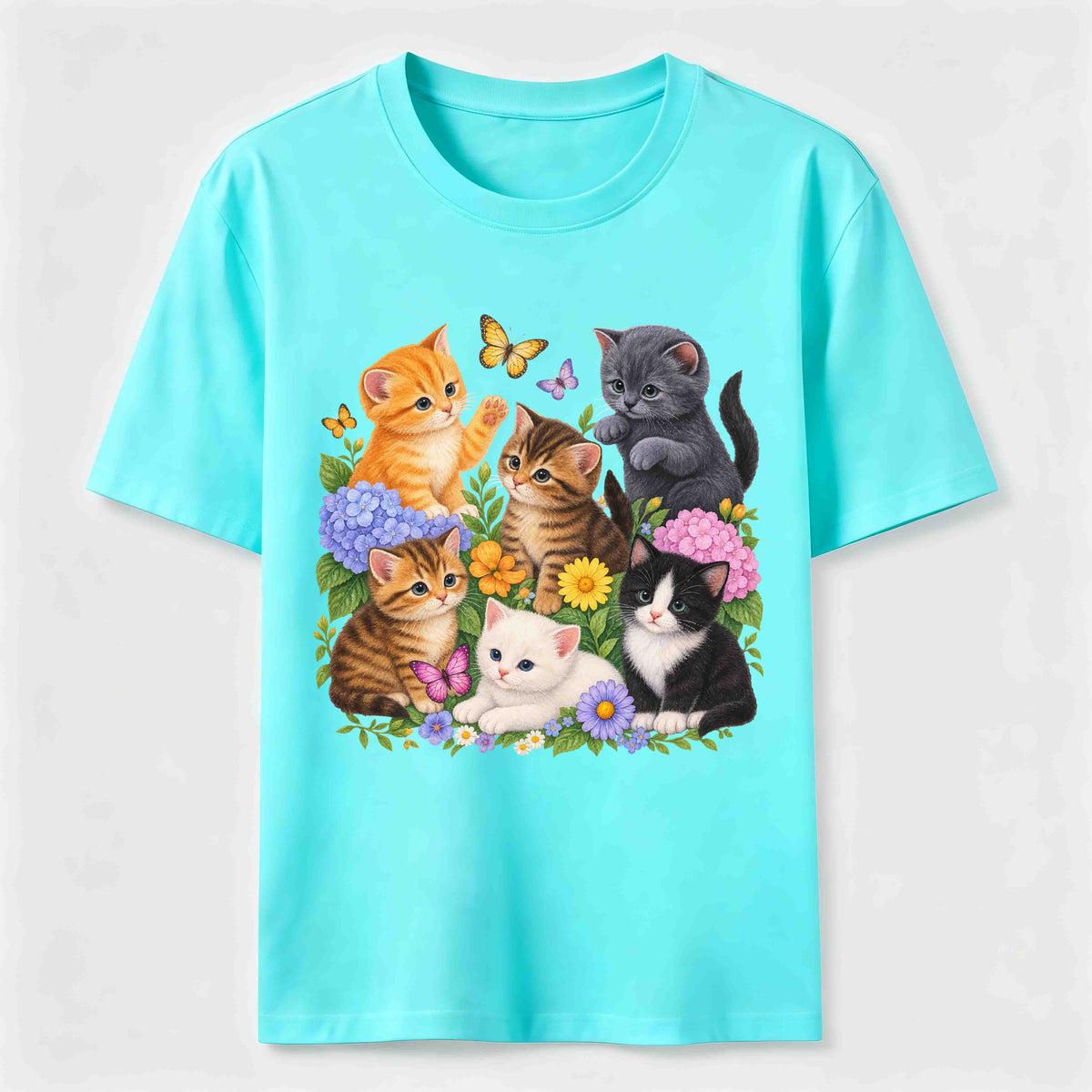 PetTaxClub Floral Kittens Classic T-Shirt