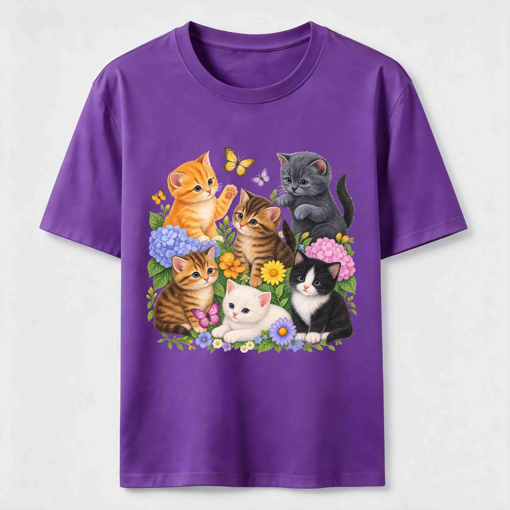 PetTaxClub Floral Kittens Classic T-Shirt