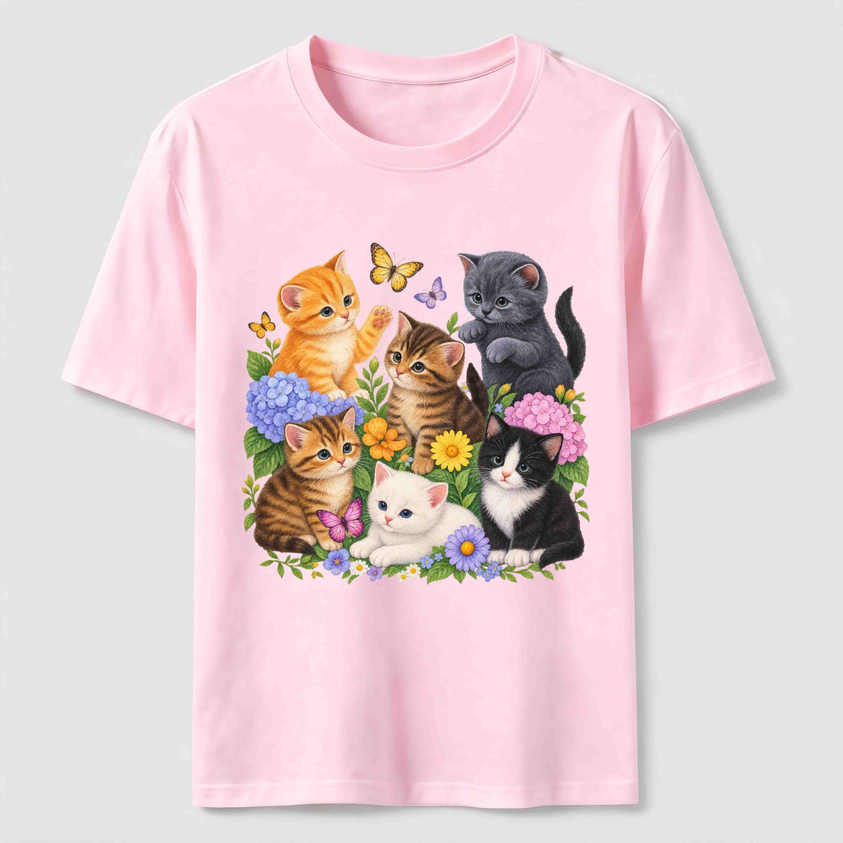 PetTaxClub Floral Kittens Classic T-Shirt