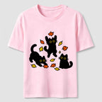 PetTaxClub Autumn Black Cats Classic T-Shirt