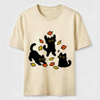 PetTaxClub Autumn Black Cats Classic T-Shirt
