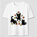 PetTaxClub Autumn Black Cats Classic T-Shirt