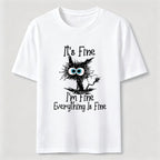 PetTaxClub Everything Is Fine Cat Classic T-Shirt
