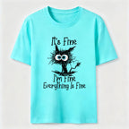 PetTaxClub Everything Is Fine Cat Classic T-Shirt