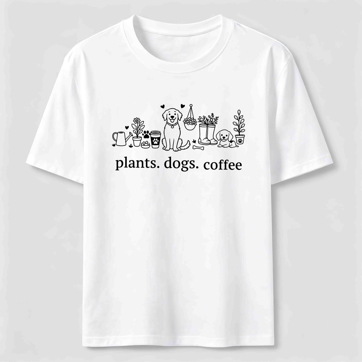 PetTaxClub Plants Dogs Coffee Classic T-Shirt