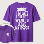 PetTaxClub I Didnt Want to Leave My Dogs Classic T Shirt (Two Sided Print)
