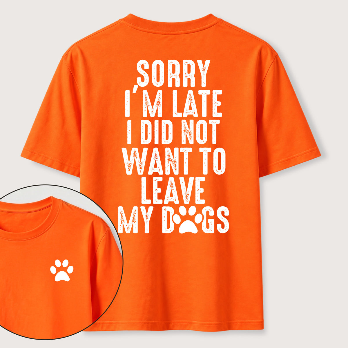 PetTaxClub I Didnt Want to Leave My Dogs Classic T Shirt (Two Sided Print)