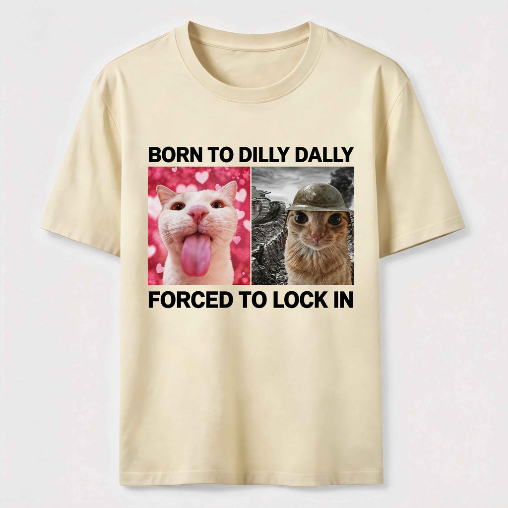 PetTaxClub Born to Dilly Dally Cat Classic T-Shirt