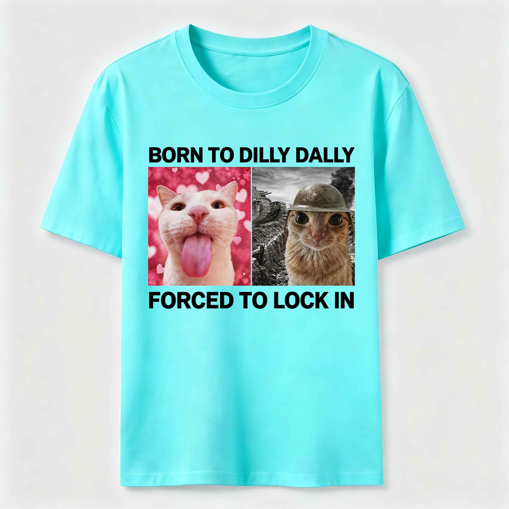 PetTaxClub Born to Dilly Dally Cat Classic T-Shirt