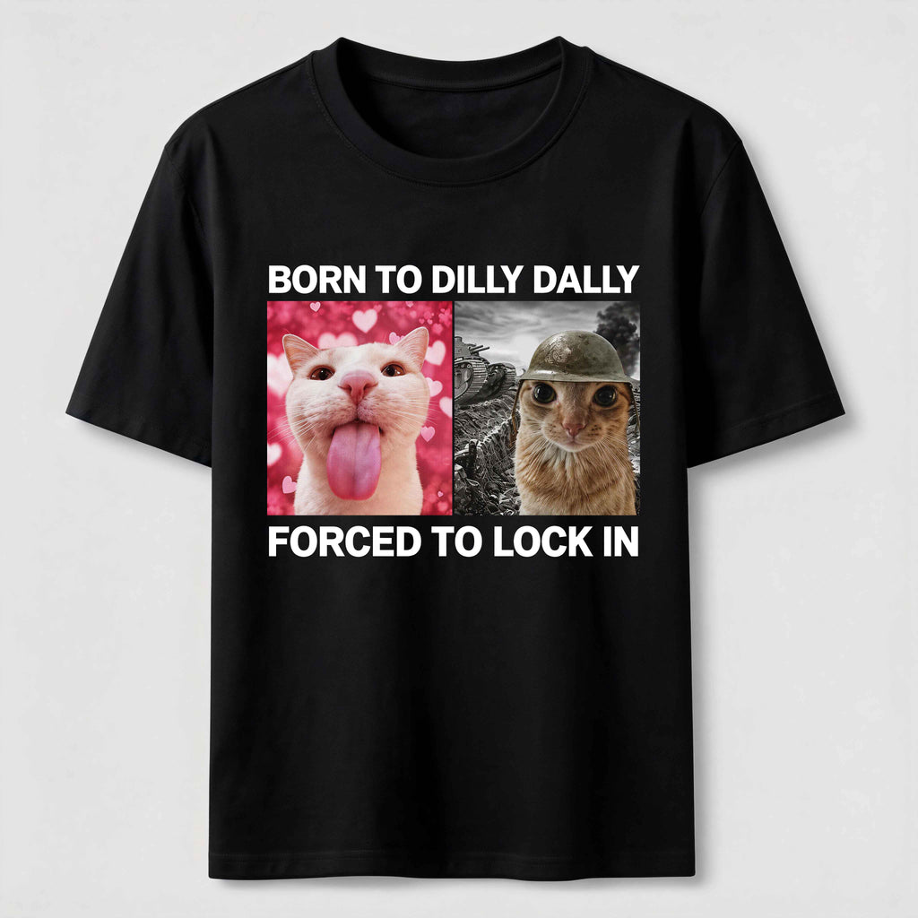 PetTaxClub Born to Dilly Dally Cat Classic T-Shirt