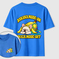 PetTaxClub Banana Mode French Bulldog Classic T-Shirt（Two Sided Print）