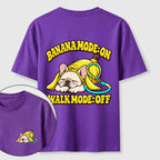 PetTaxClub Banana Mode French Bulldog Classic T-Shirt（Two Sided Print）