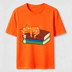 PetTaxClub Sleeping Cat Books Classic T-Shirt