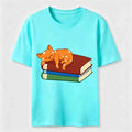 PetTaxClub Sleeping Cat Books Classic T-Shirt