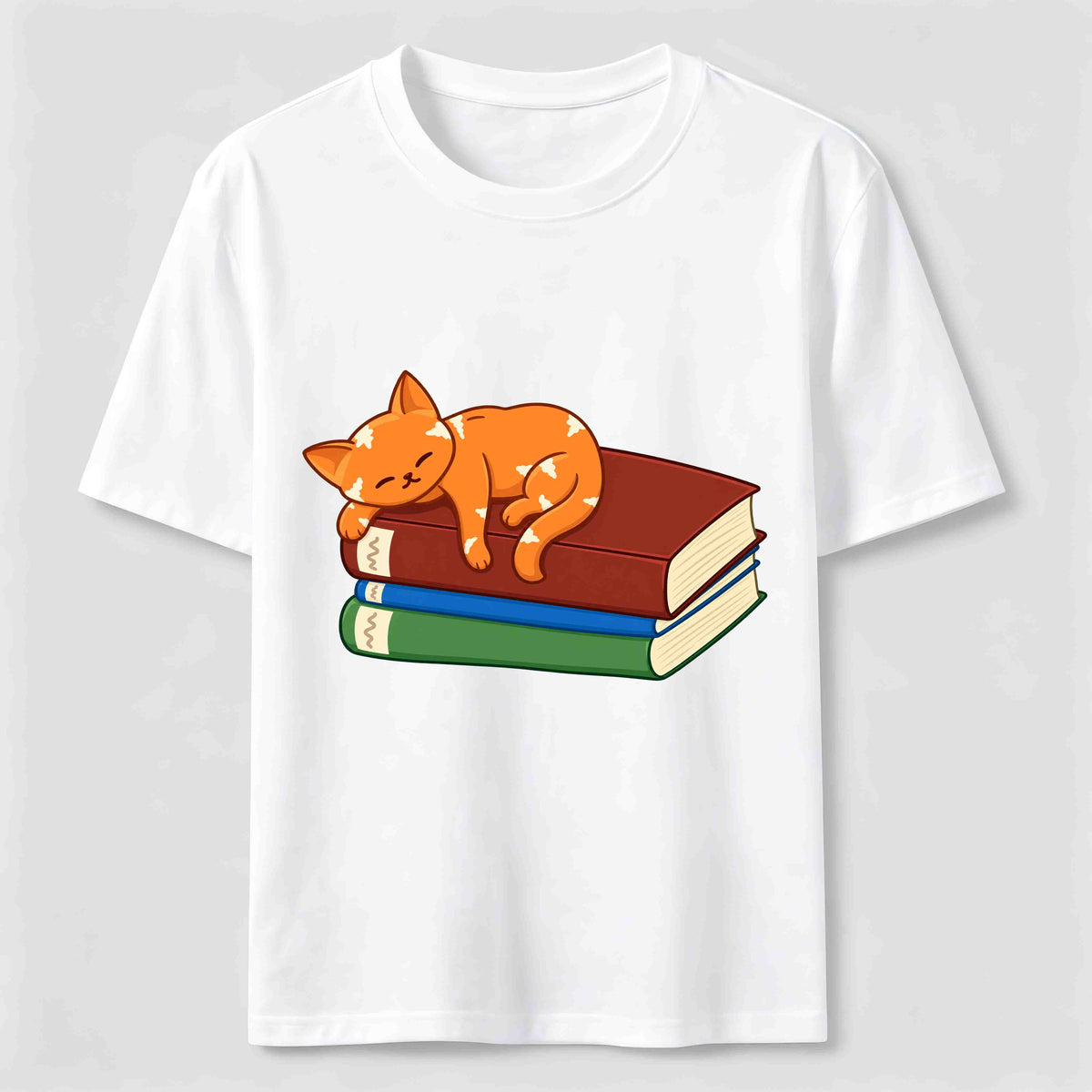 PetTaxClub Sleeping Cat Books Classic T-Shirt