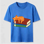 PetTaxClub Sleeping Cat Books Classic T-Shirt