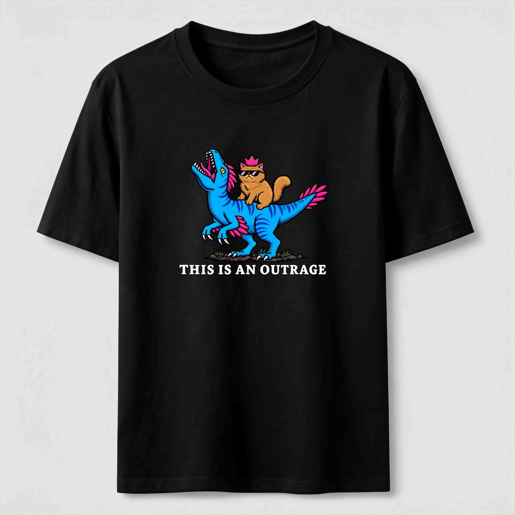 PetTaxClub Cat Riding Dinosaur Classic T-Shirt
