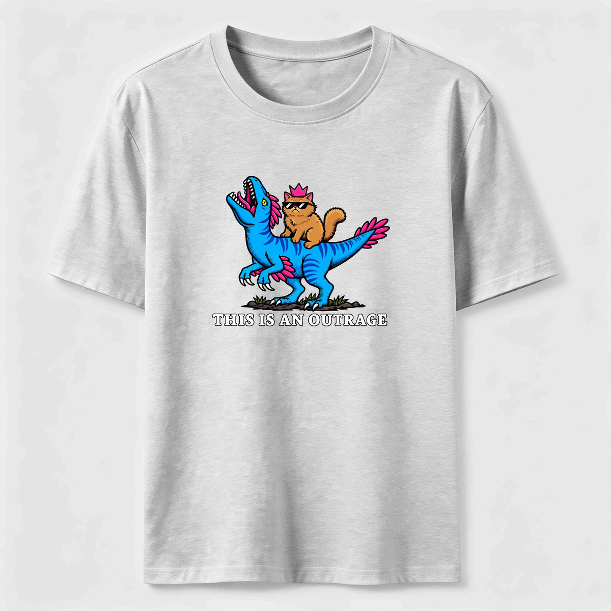 PetTaxClub Cat Riding Dinosaur Classic T-Shirt