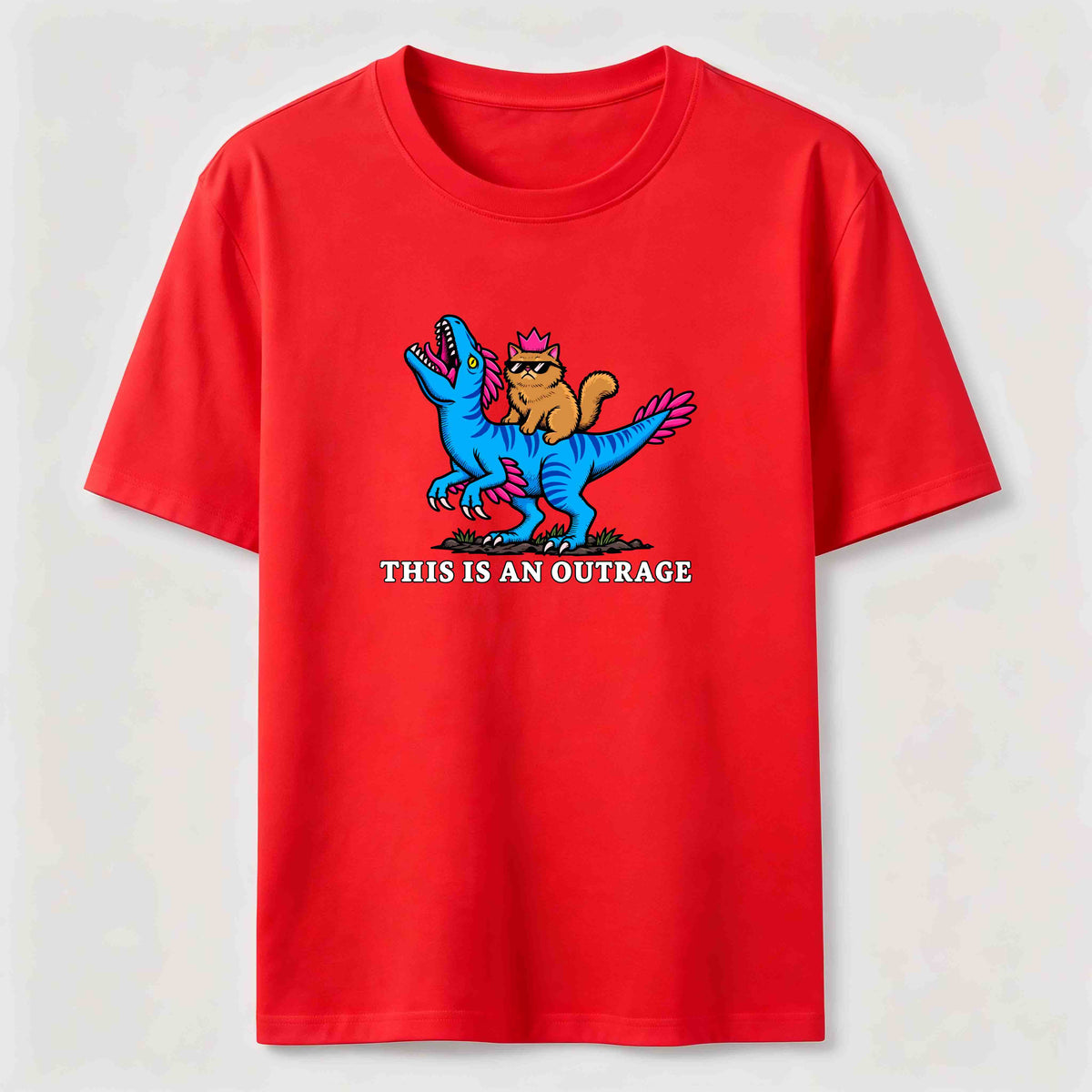 PetTaxClub Cat Riding Dinosaur Classic T-Shirt