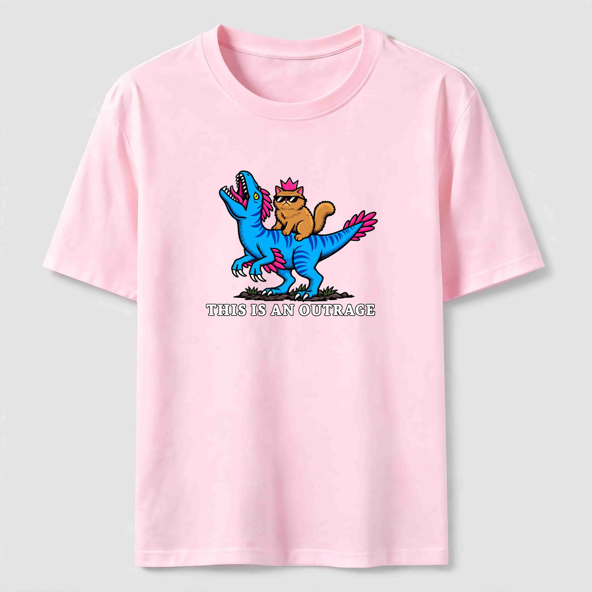 PetTaxClub Cat Riding Dinosaur Classic T-Shirt