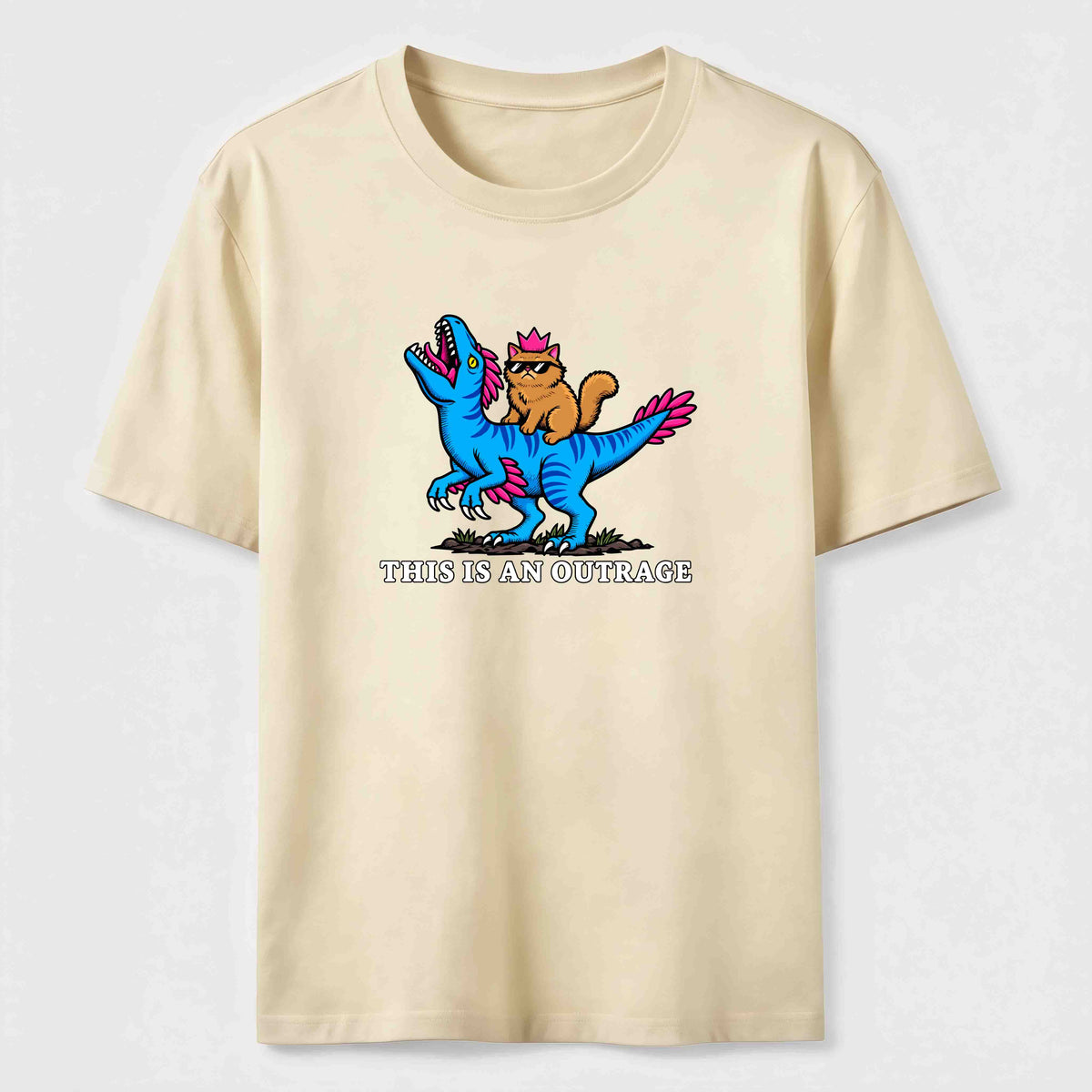 PetTaxClub Cat Riding Dinosaur Classic T-Shirt