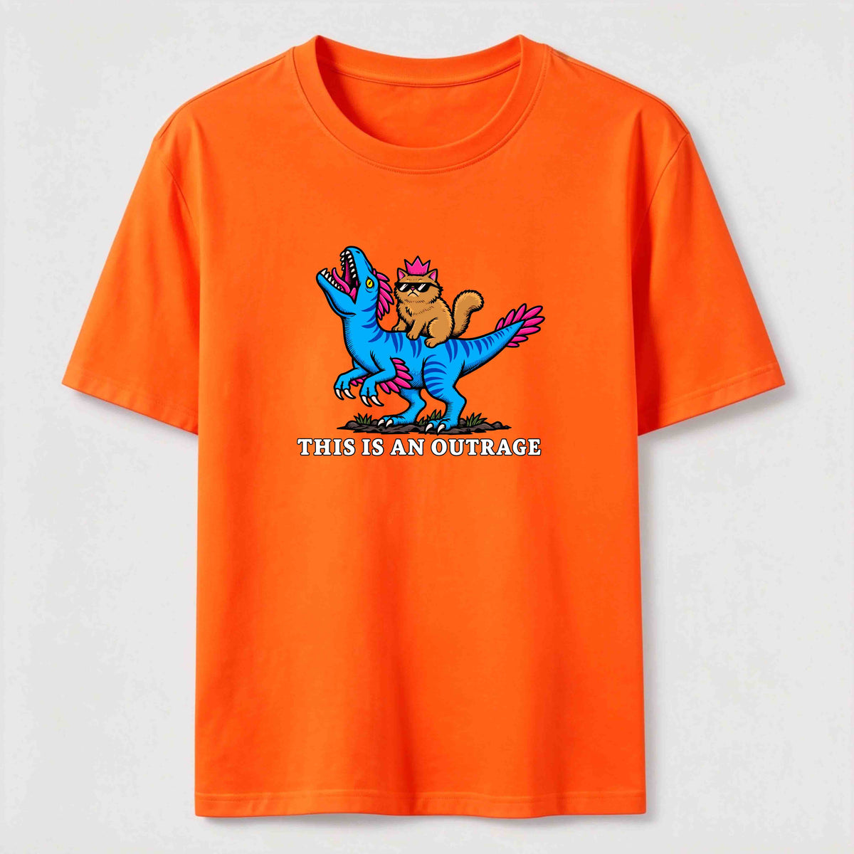 PetTaxClub Cat Riding Dinosaur Classic T-Shirt