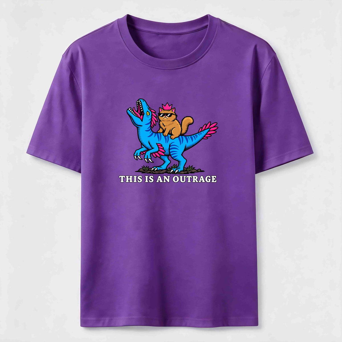 PetTaxClub Cat Riding Dinosaur Classic T-Shirt