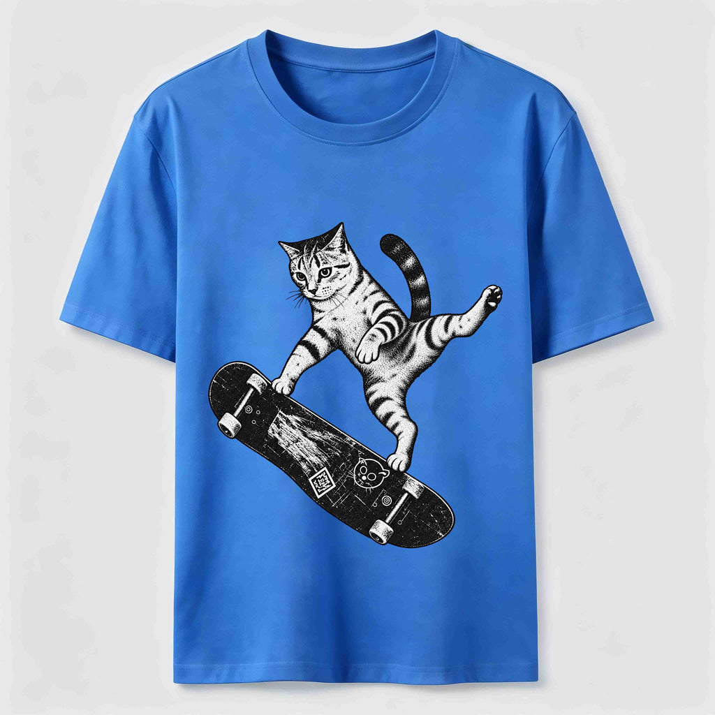 PetTaxClub Skateboarding Acrobat Cat Classic T-Shirt