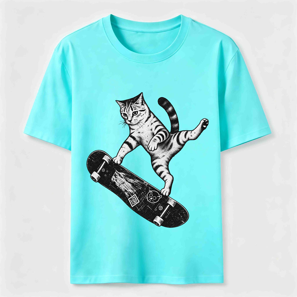 PetTaxClub Skateboarding Acrobat Cat Classic T-Shirt