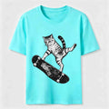 PetTaxClub Skateboarding Acrobat Cat Classic T-Shirt