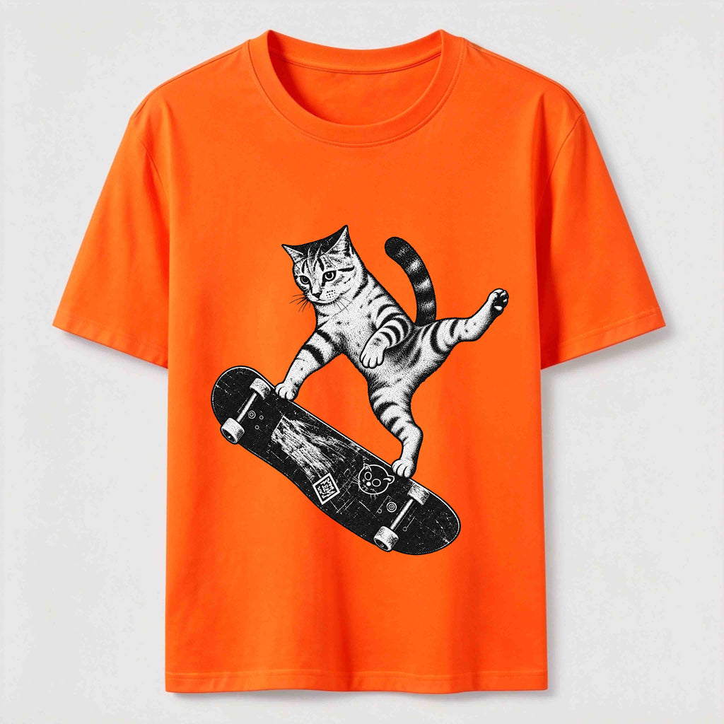 PetTaxClub Skateboarding Acrobat Cat Classic T-Shirt