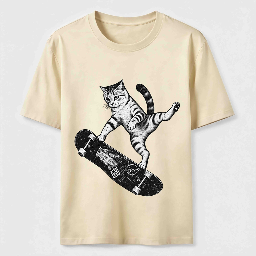 PetTaxClub Skateboarding Acrobat Cat Classic T-Shirt