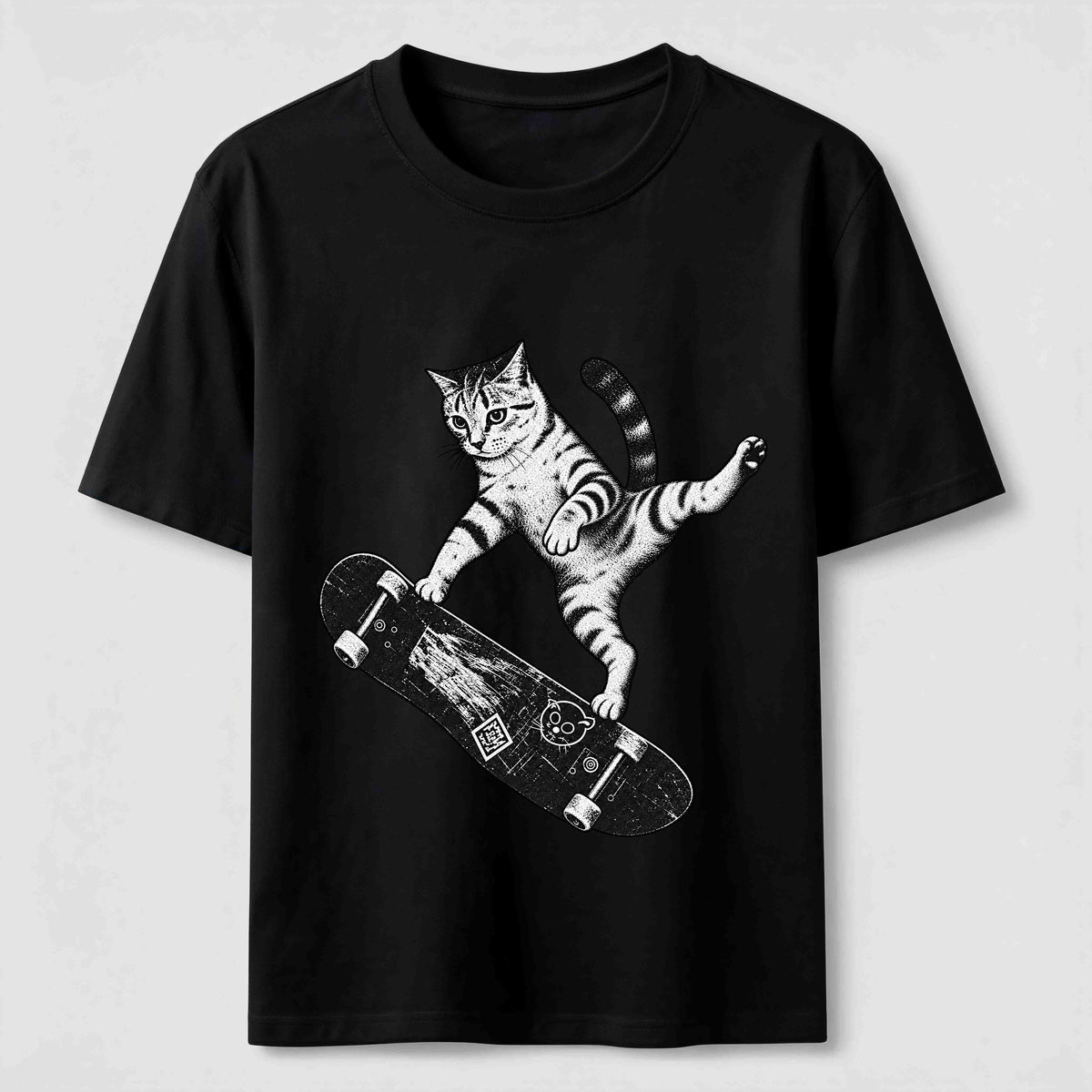 PetTaxClub Skateboarding Acrobat Cat Classic T-Shirt
