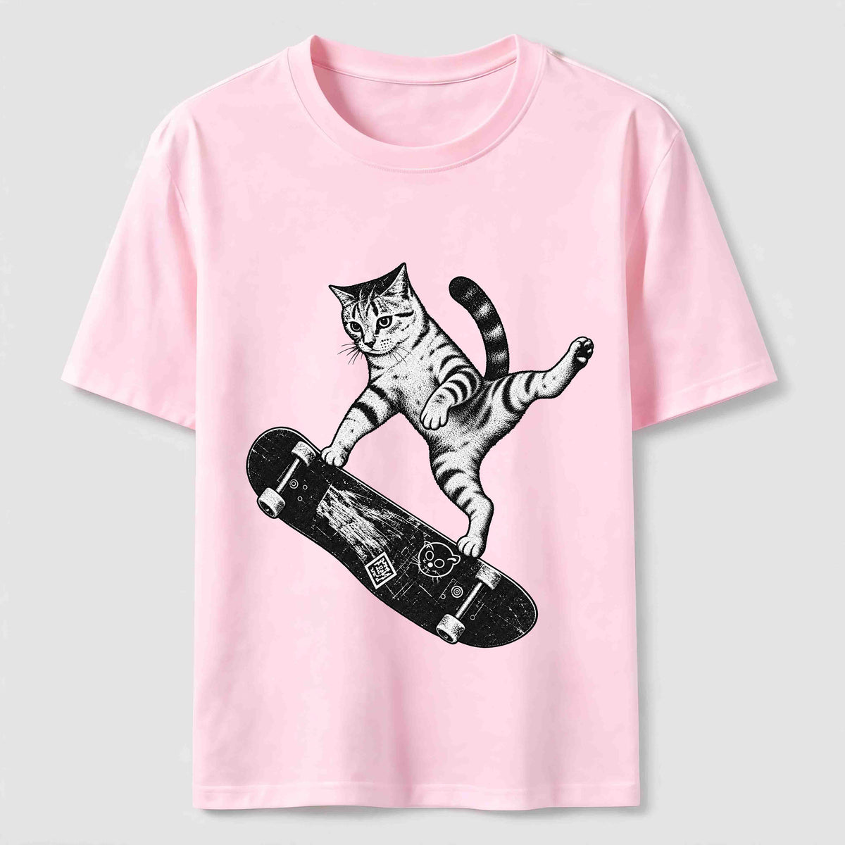 PetTaxClub Skateboarding Acrobat Cat Classic T-Shirt
