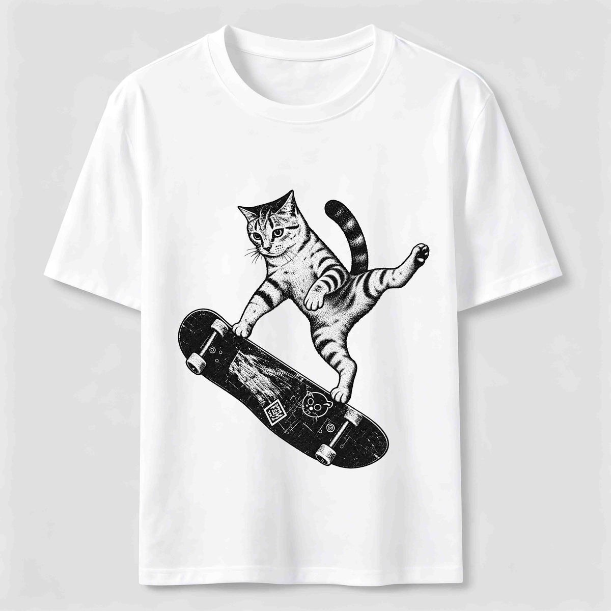 PetTaxClub Skateboarding Acrobat Cat Classic T-Shirt