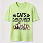 PetTaxClub Cats Make Me Happy SLG Classic T-Shirt