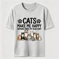 PetTaxClub Cats Make Me Happy SLG Classic T-Shirt
