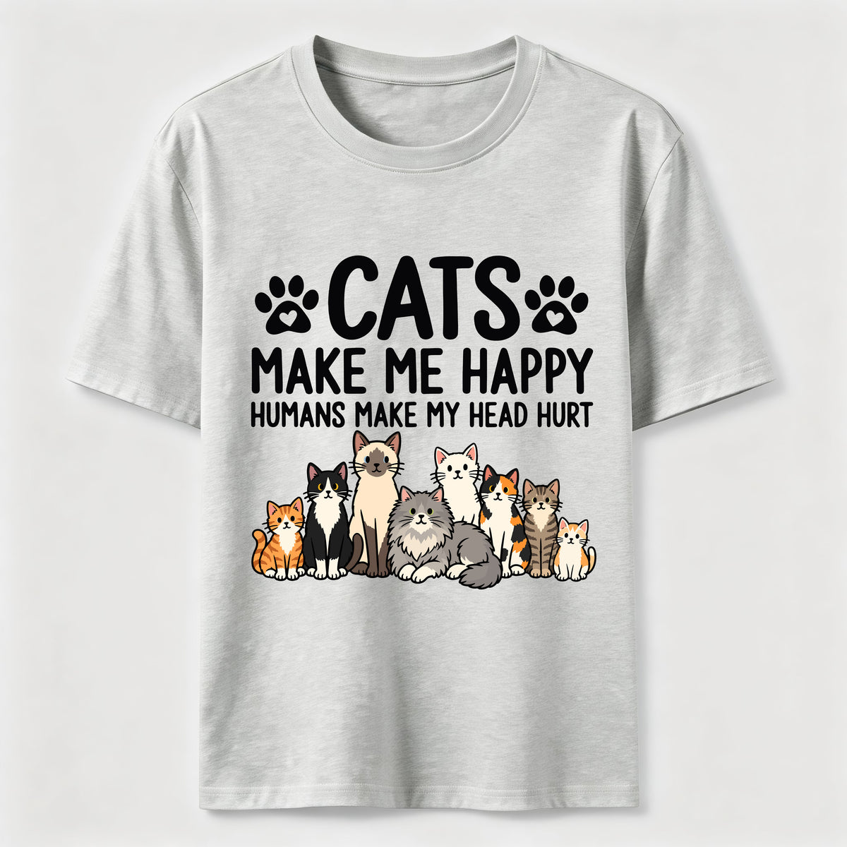 PetTaxClub Cats Make Me Happy SLG Classic T-Shirt