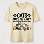 PetTaxClub Cats Make Me Happy SLG Classic T-Shirt