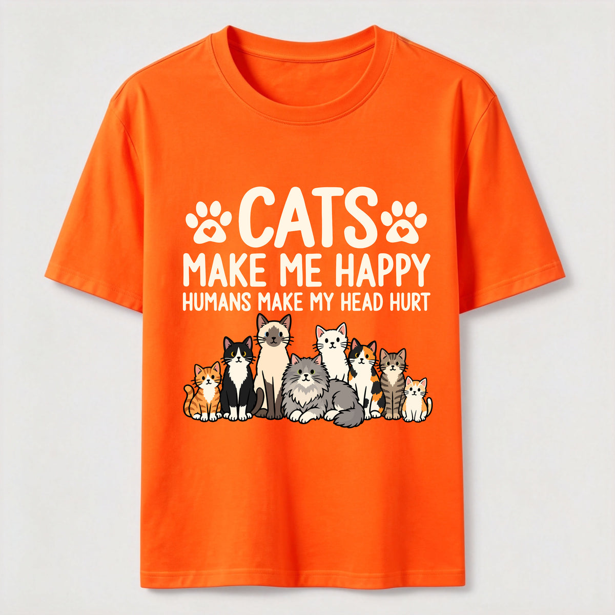 PetTaxClub Cats Make Me Happy SLG Classic T-Shirt