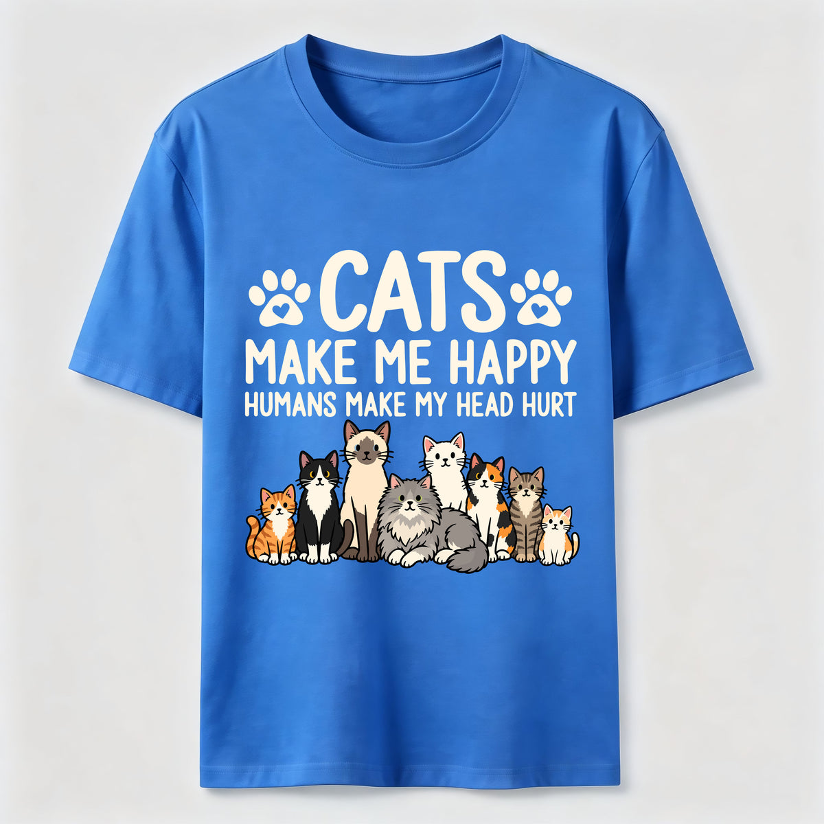 PetTaxClub Cats Make Me Happy SLG Classic T-Shirt