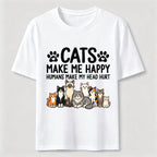 PetTaxClub Cats Make Me Happy SLG Classic T-Shirt