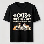 PetTaxClub Cats Make Me Happy SLG Classic T-Shirt